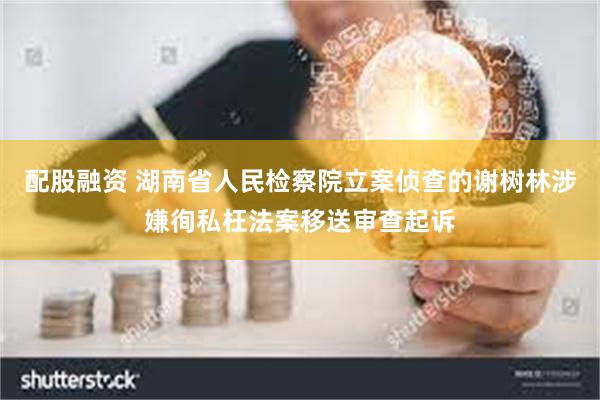 配股融资 湖南省人民检察院立案侦查的谢树林涉嫌徇私枉法案移送审查起诉