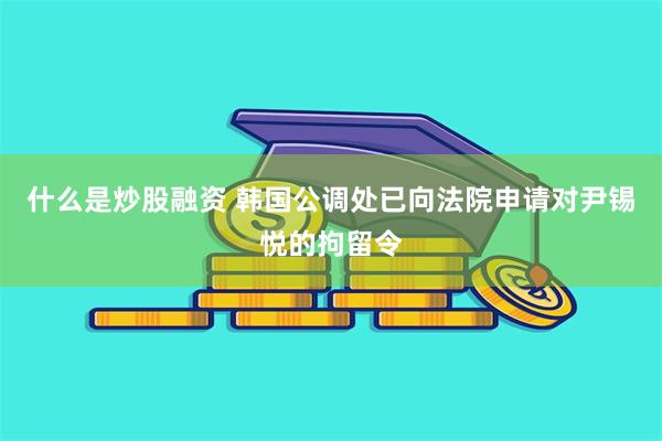 什么是炒股融资 韩国公调处已向法院申请对尹锡悦的拘留令